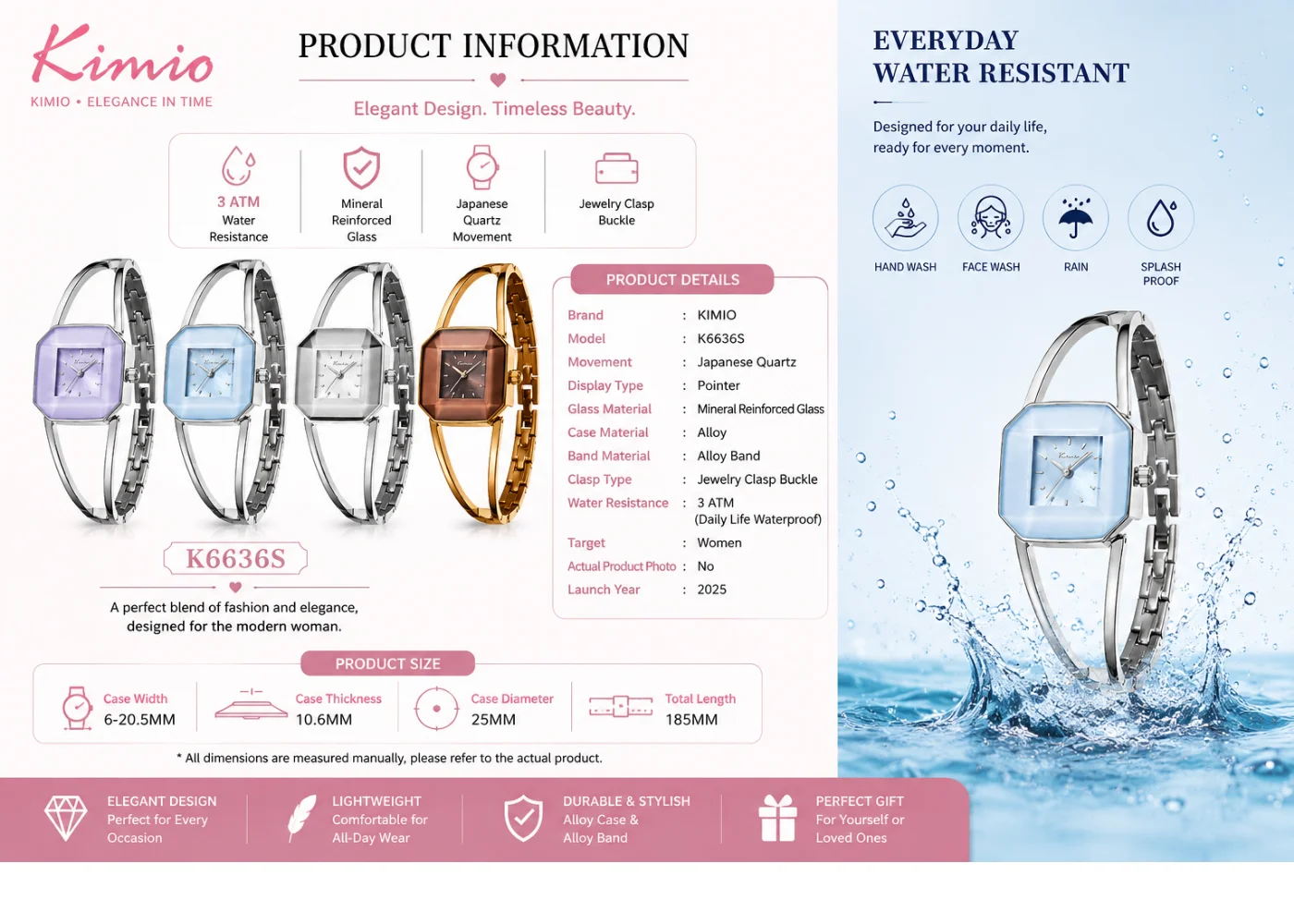 kimio ladies watch